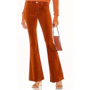 L'AGENCE Bell *High-Rise Flare Rust Brown Jeans Bell Bottoms Womens 26 Boho